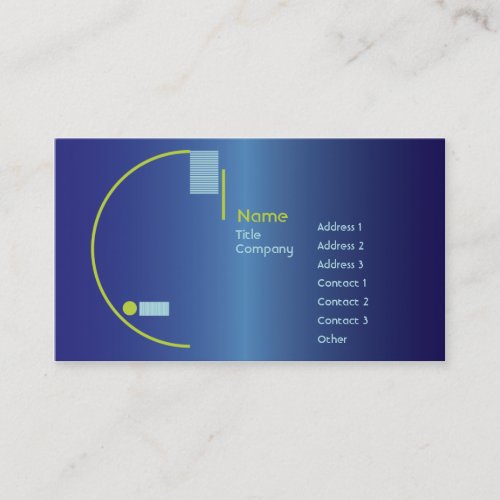 Blue Gradient - Business Business Card Template