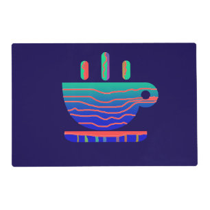 Blue Gradient  Coffee Break  Placemat