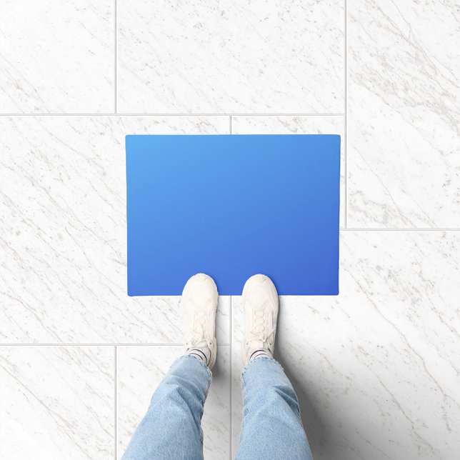 Blue gradient Color  Doormat (Creator Uploaded)