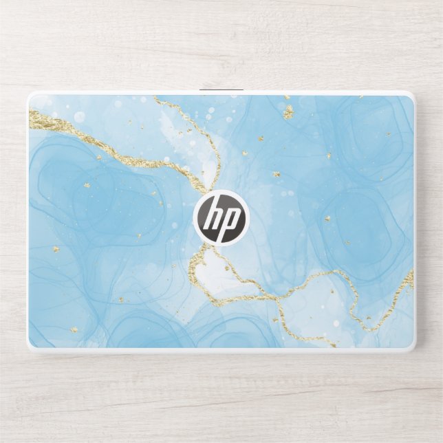 Blue Gradient Color Marbel HP Laptop skin 15t/15z (Front)