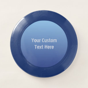 Blue Gradient custom text frisbee