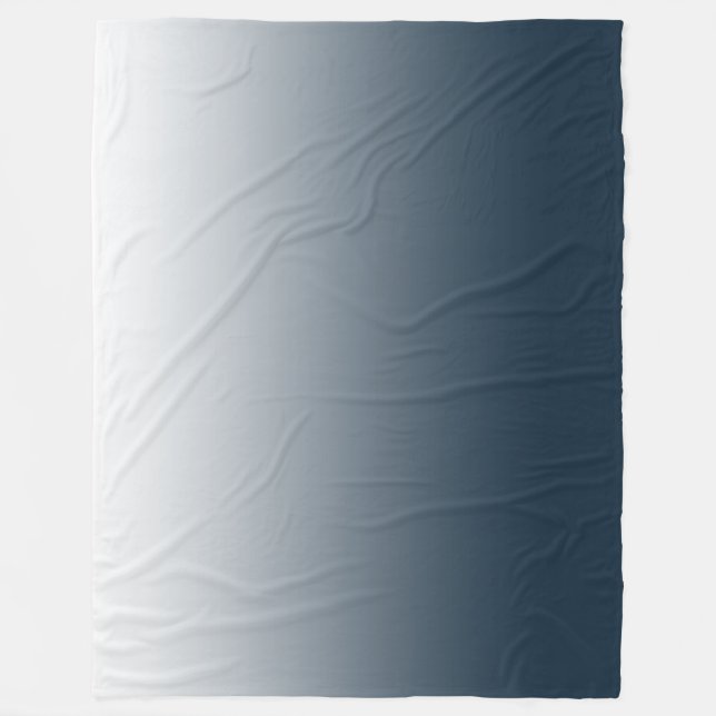 Blue gradient fleece blanket (Front)