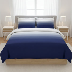 Blue Gradient Fleece Blanket - Modern Eclectic