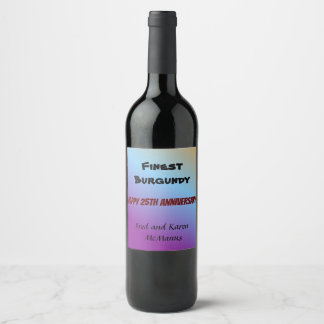 Blue Gradient Food and Beverage Label Set