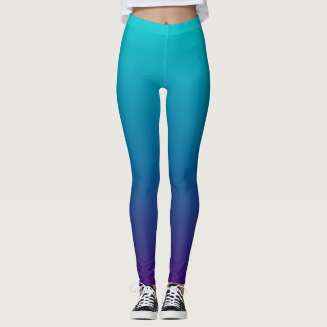 Blue Gradient Leggings (Front)