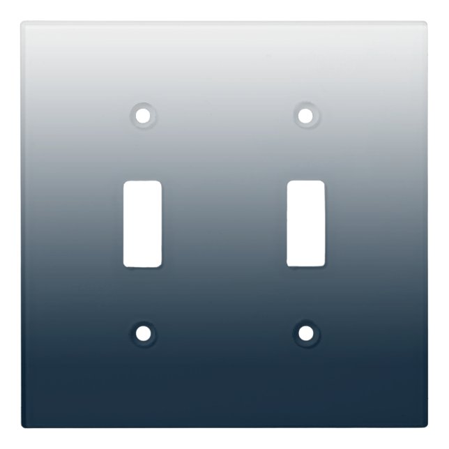 Blue gradient light switch cover (Front)
