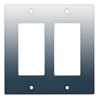 Blue gradient light switch cover