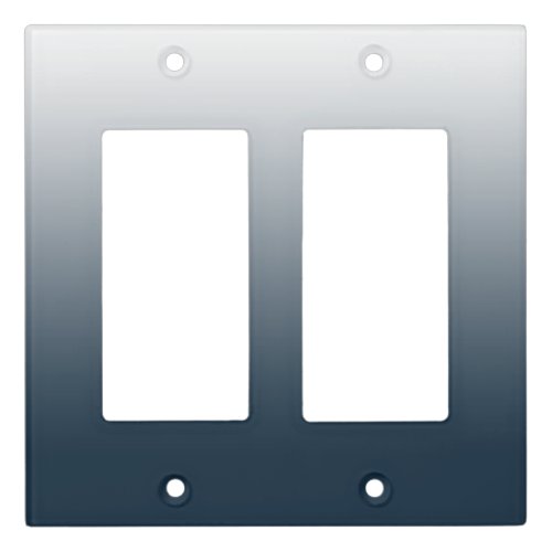 Blue gradient light switch cover