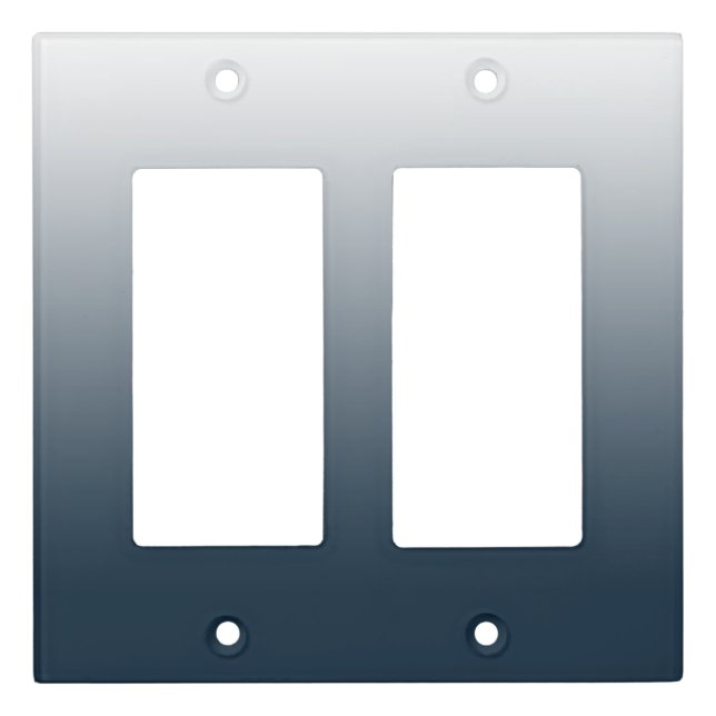Blue gradient light switch cover (Front)