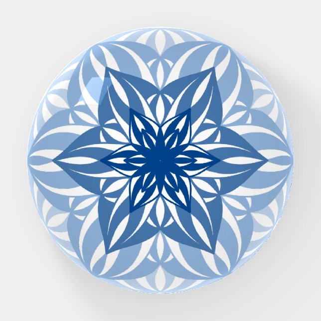 Blue gradient  paperweight (Front)