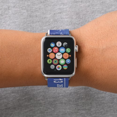 Blue Gradient Periodic Table Apple Watch Band