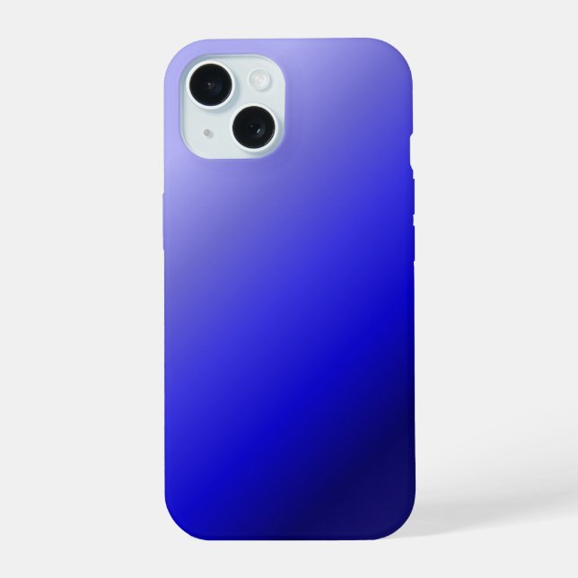 Blue Gradient Phone Case | Minimal Modern  (Back)