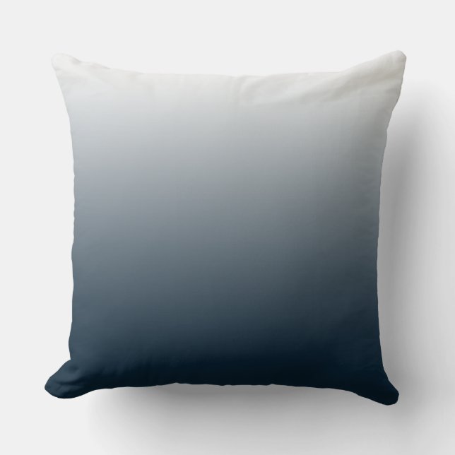 Blue gradient throw pillow (Front)