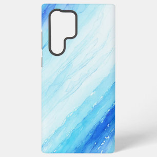 Blue Gradient Watercolor Abstract Phone Case