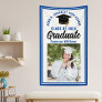 Blue Graduate Photo Custom Cute Graduation Party Banner