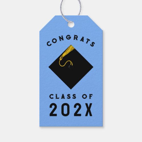 Blue Graduation 2024 Gift Tags