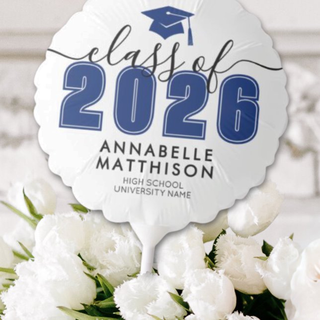 Blue Graduation Balloon (Graduate Blue Graduation Balloon)