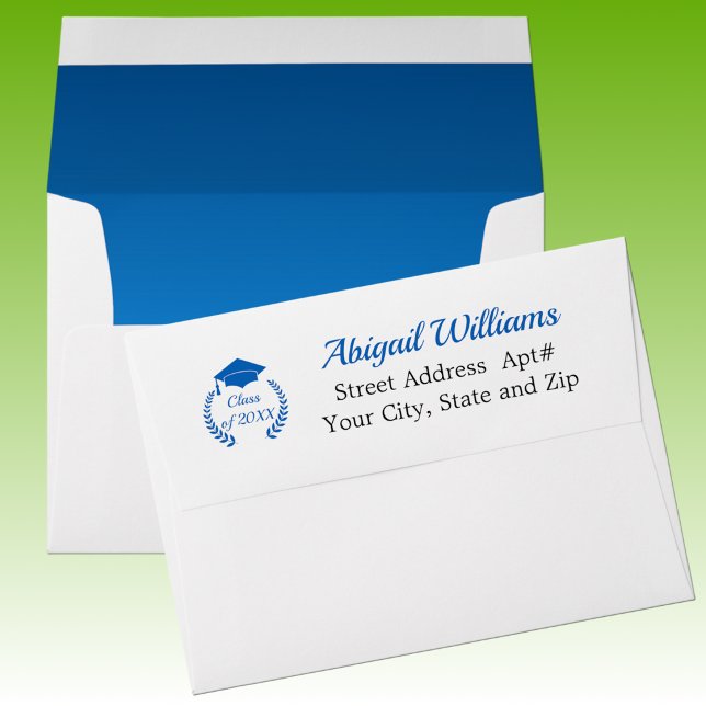 Blue Graduation Cap and Laurel Envelope (Creator Uploaded)
