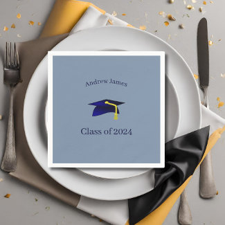 blue graduation cap - class of 2024