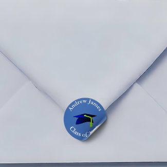 blue graduation cap - class of 2024  -your name