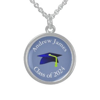 blue graduation cap - class of 2024  -your name