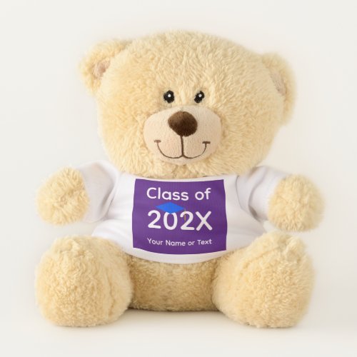 Blue Graduation Cap Teddy Bear