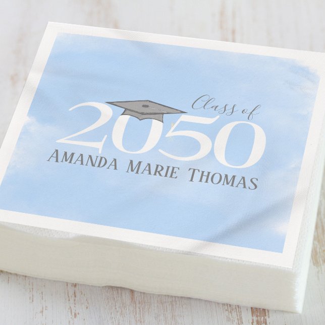 Blue Graduation Custom Classic Napkin (Creator Uploaded)
