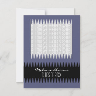 Blue Graduation Invitation