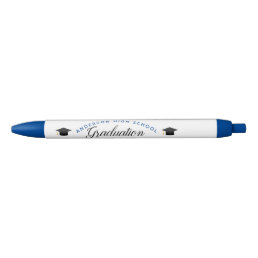 Blue Graduation Keepsake 2024 Custom School Blue Ink Pen