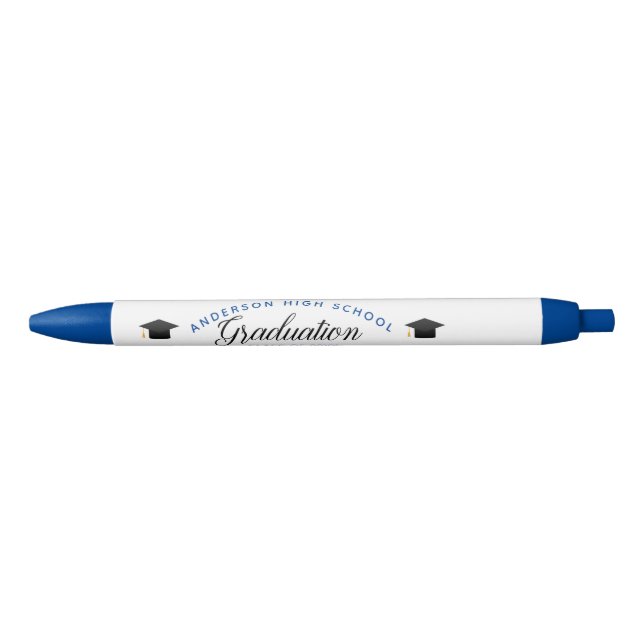 Blue Graduation Keepsake 2026 Custom School Pen (Front)