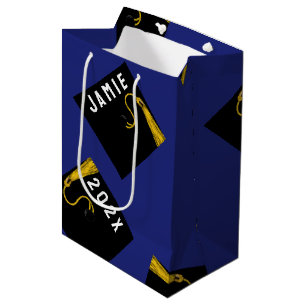 Blue Graduation Medium Gift Bag