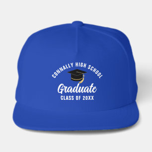 Blue Graduation Party Personalized 2026 Graduate Snap Back Hat