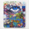 Blue graffiti evil eye