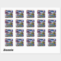 Blue Eye Stickers, Zazzle