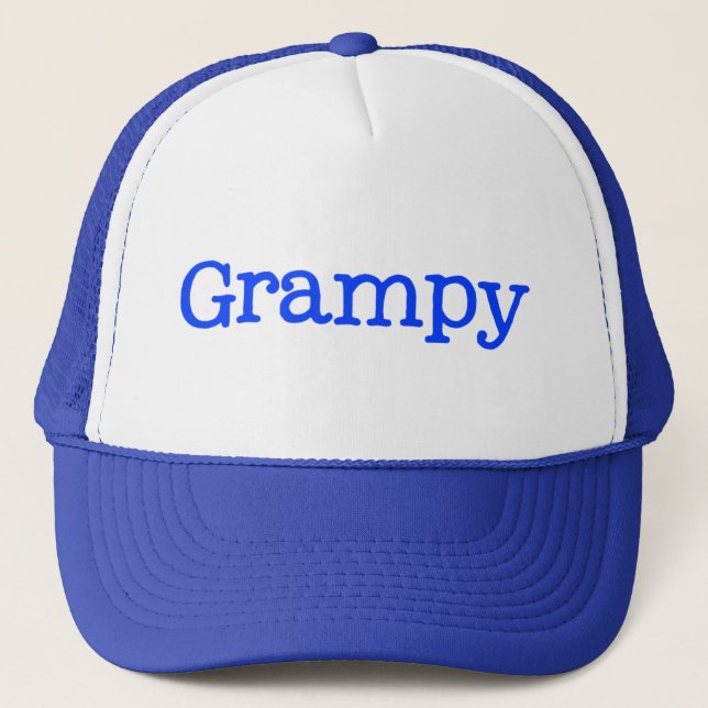 Blue Grampy Trucker Hat (Front)