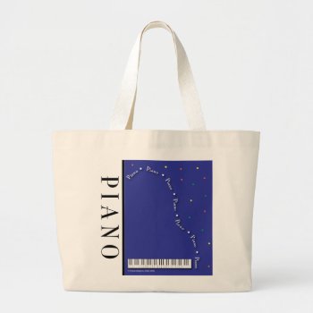 Blue Grand Piano Bag by lovescolor at Zazzle