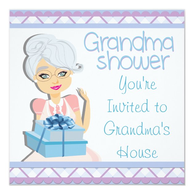 grandma baby shower invitations