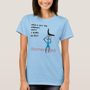 Blue 'Grandma's Advice' Boomeranged T-Shirt
