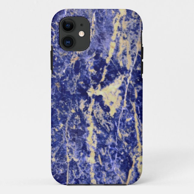 Blue Granite, blue marble, blue stone  Case-Mate iPhone Case (Back)