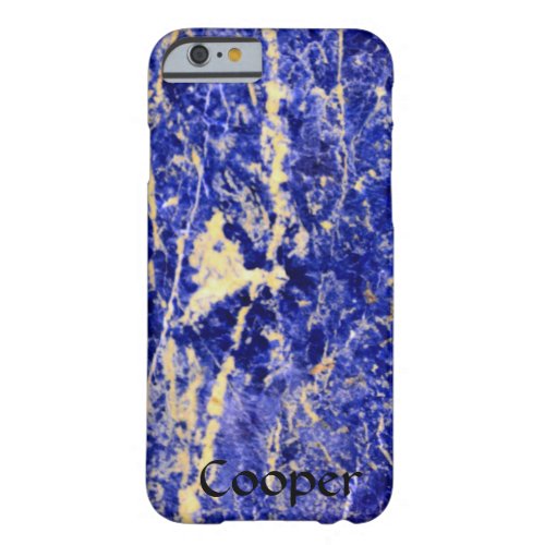 Blue Granite blue marble blue stone Barely There iPhone 6 Case