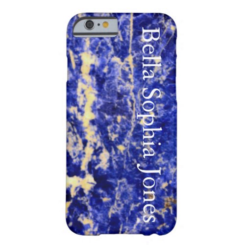 Blue Granite blue marble blue stone Barely There iPhone 6 Case