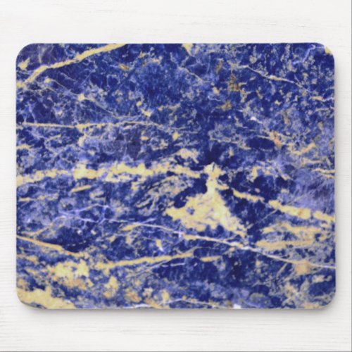 Blue Granite blue marble blue stone  Mouse Pad