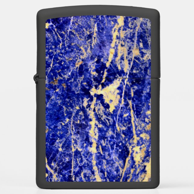 Blue Granite, blue marble, blue stone   Zippo Lighter (Front)