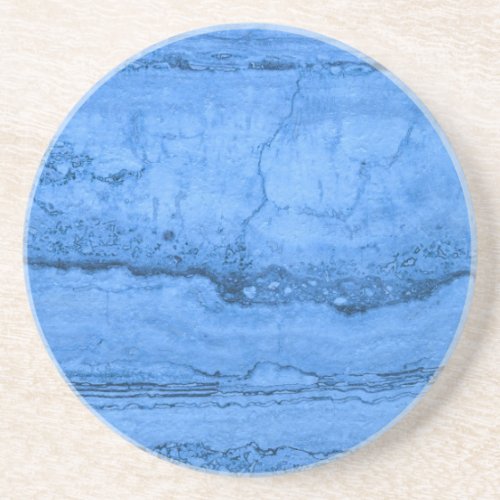 Blue Granite pattern blue marble blue stone Drink Coaster