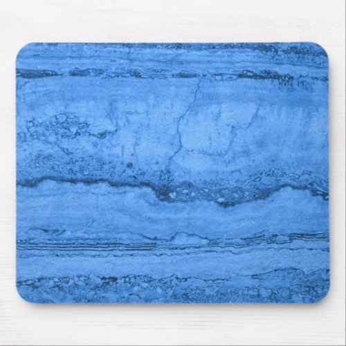 Blue Granite pattern blue marble blue stone Mouse Pad
