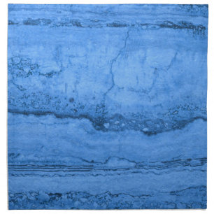 Blue Granite pattern, blue marble, blue stone Napkin