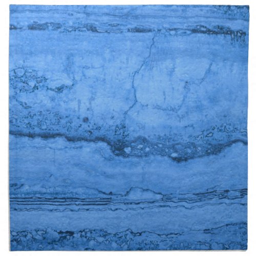 Blue Granite pattern blue marble blue stone Napkin