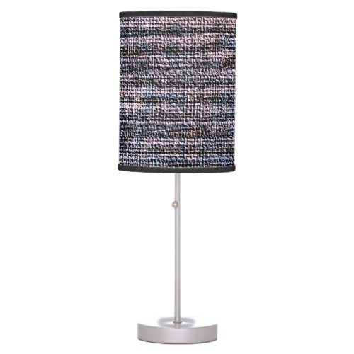 Blue grape faux weave burlap table lamp