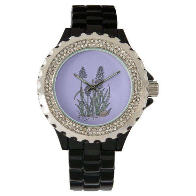 Blue Grape Hyacinth Watch (Front)