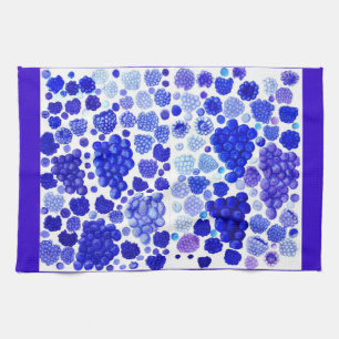 Blue Grapes And Berries American MoJo Kitchen Towe Towel